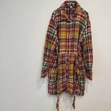 새상품급 it's [ XL ] 체크 무늬 셔츠 원피스