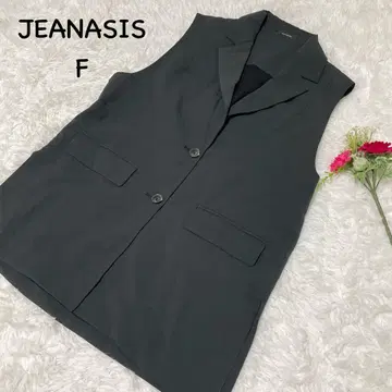 지나시스 [ F ] 슬리브리스 베스트 포켓 부착 포멀 버튼 부착