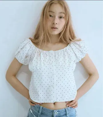 fekete 2WAY PUFF SLEEVE BLOUSE