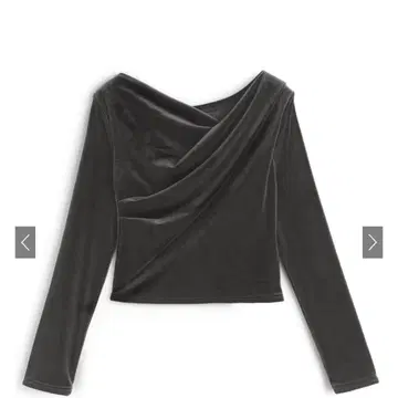 GRL 벨로아 드레이프 상의 차콜 그레이