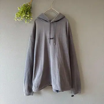 캠핑세븐 [M] 성숙 캐주얼 드레이프 후드 로고 원 포인트 후드티