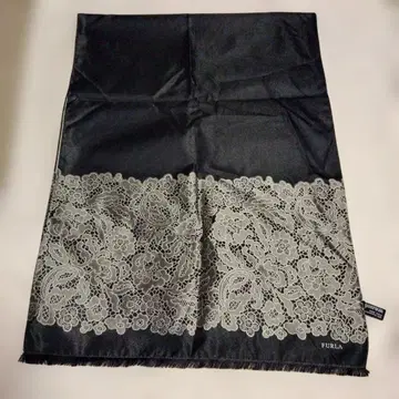 FURLA 실크 숄 스톨 레이스 패턴