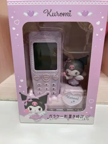 [새상품] 산리오 폴더폰 모양 탁상시계 쿠로미