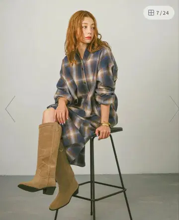 BAYFLOW 웨스턴풍 롱 부츠 L