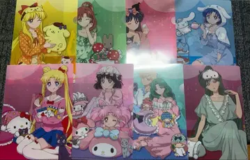 세일러문 x 산리오 mini 클리어 파일 컬렉션 컴플리트 세트