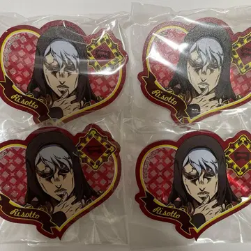 죠죠 하트형 라메 아크릴 배지 리조또 마루이 암살팀 타워 레코드