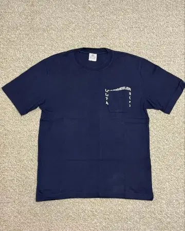 LOOPWHEELER 반팔 포켓 T셔츠 네이비