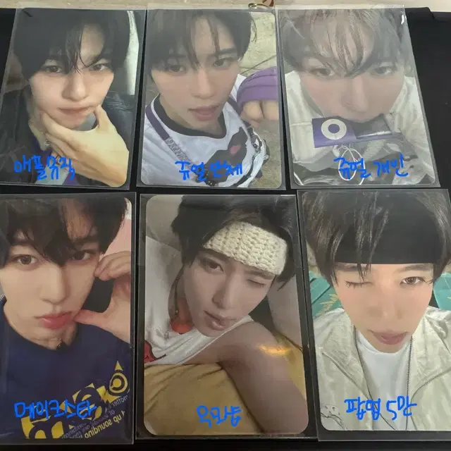 엔시티 위시 시온 컬러 팬싸 미공포 포함 쥬얼 앨범 개인 단체 포카 일괄