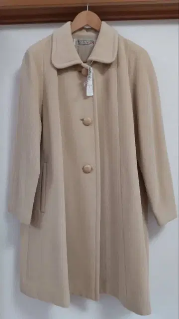 POISSON 베이지 롱 코트