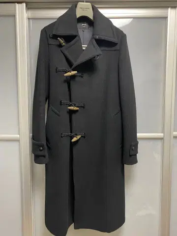 그린 green 현 HYKE 하이크 더플 코트 블랙