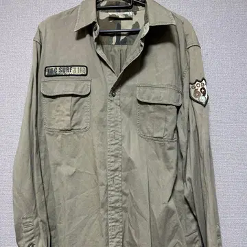 밀리터리 셔츠 긴팔 빈티지