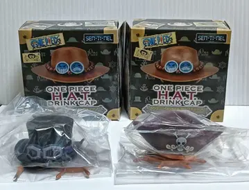 ONEPIECE H.A.T 드링크캡 피규어 사보 & 로저 2개 세트