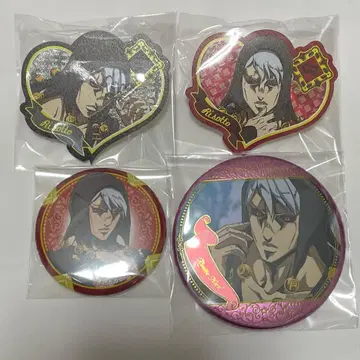 죠죠 리조또 캔뱃지 애니메이션전 하트형 라메 아크릴 배지 AGF