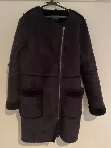 ROSE BUD 무스탕 코트 네이비