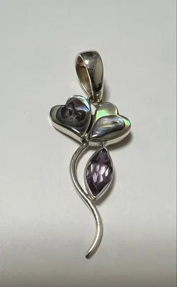 실버 925 하트형 펜던트