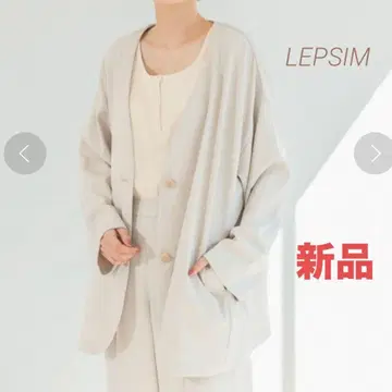새상품 LEPSIM 렙심 기능성 노카라 자켓 아이보리 F