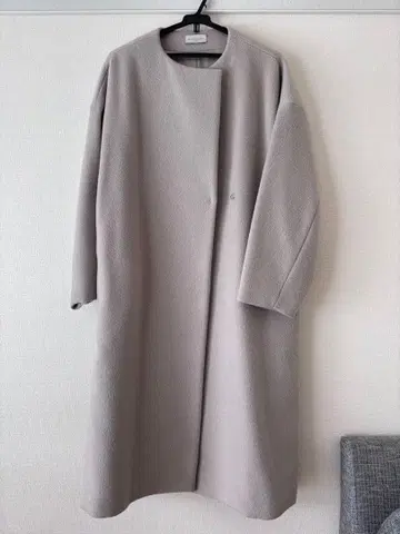 [클리닝 완료] DEUXIEME CLASSE 노카라 롱 코트