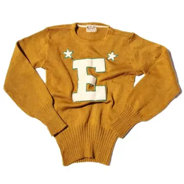 50s 빈티지 데미지 울 니트 탑