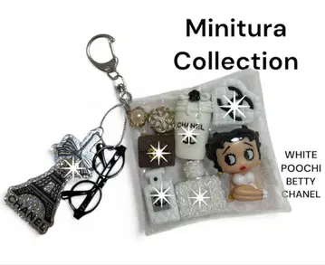 가챠 파우치 Betty Boop 화이트 파우치 베티 화장품 파우치