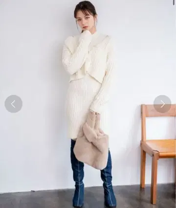 REDYAZEL 가디건 x 터틀 미니 원피스