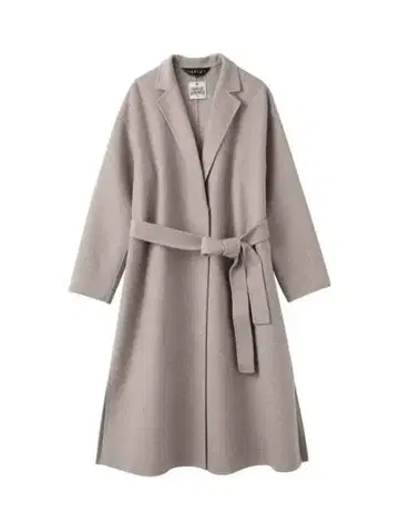 INDIVI 베이지 롱 코트 벨트 포함 M