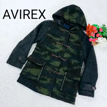 [레어] AVIREX 더플 코트 카모플라주 아비렉스 카모플라쥬