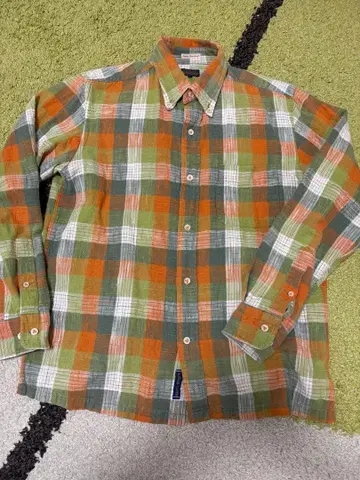 SUGAR CANE 체크 무늬 긴팔 셔츠 M