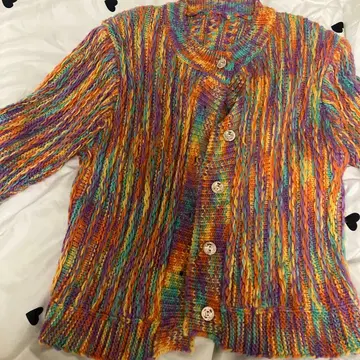 컬러풀 니트 가디건