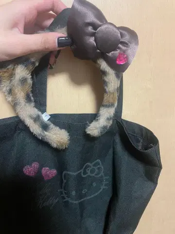 유니버설 헬로키티 레오파드 무늬 & 토트백