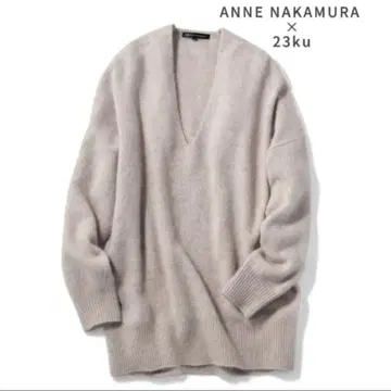 23구 니트 나카무라 안 씨 콜라보 헤어리 니트