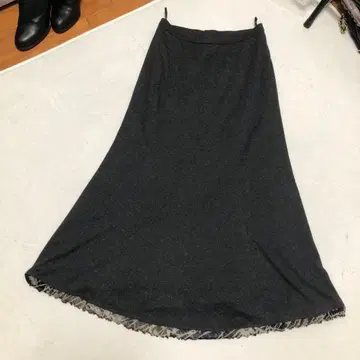 수입 로싸 알바 로싸 울 롱 스커트 그레이 사이즈 44