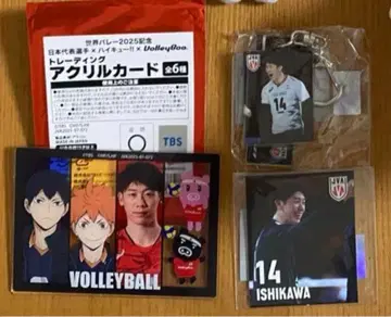 배구 일본 대표 이시카와 유키 키링 스티커 트레이딩 카드