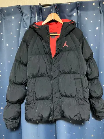 조던 블랙 다운 자켓 XL