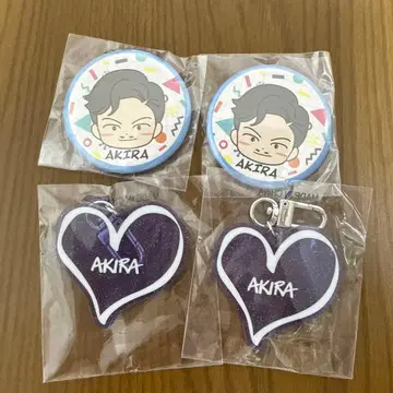 EXILE AKIRA 캔뱃지 라메 네임 키링