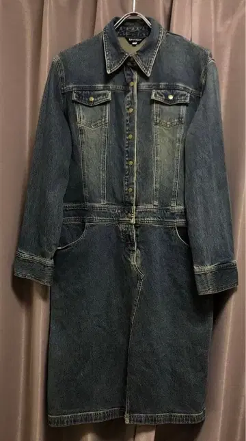 Livre claire 데님 원피스 앞 슬릿 사이즈 17AR