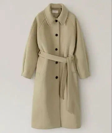 ohotoro 마가린 플레어 코트 베이지