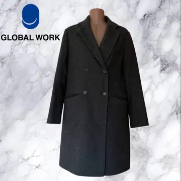 GLOBAL WORK 롱 코트 그레이 S