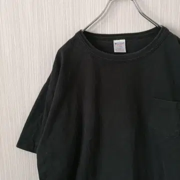 Champion T셔츠 반팔 포켓 블랙