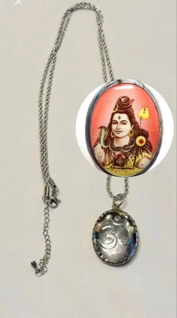시바 신 목걸이 펜던트 힌두교 옴 후지이 카제 요가