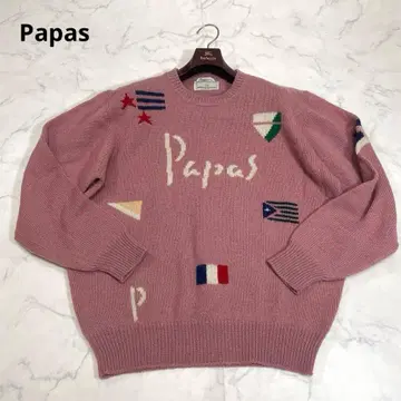 PAPAS 빈티지 긴팔 풀오버 니트 스웨터