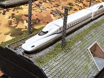 [케이스 포함] N게이지 N700 신칸센 디오라마 둑과 벽돌 터널 중고