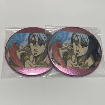 리조또 죠죠 캔뱃지 죠죠의 기묘한 모험 애니메이션 전시회 장면 사진