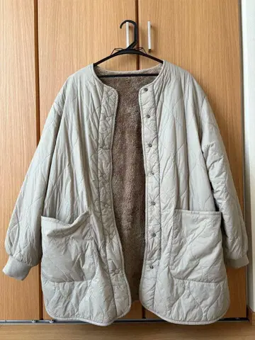 베이지 퀼팅 자켓 M 사이즈