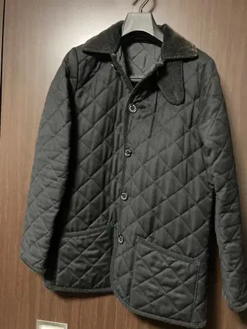 매킨토시 블랙 퀼팅 자켓