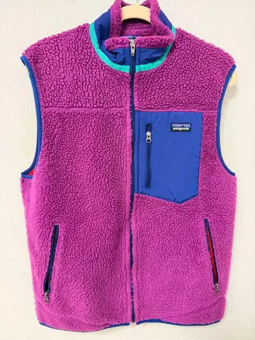 새상품급 patagonia 레트로X 플리스 베스트 퍼플 M 2013년