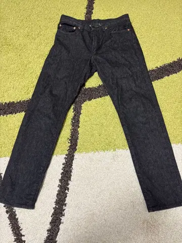 HRM 다크 데님 스트레치 스트레이트 팬츠