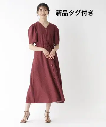 택 포함 새상품 오파크 클립 원피스