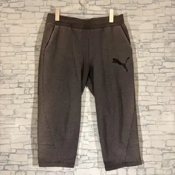 푸마 PUMA 로고 맨투맨 숏팬츠 7부 기장 빈티지 (M)