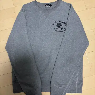 HYSTERIC GLAMOUR 그레이 맨투맨 S