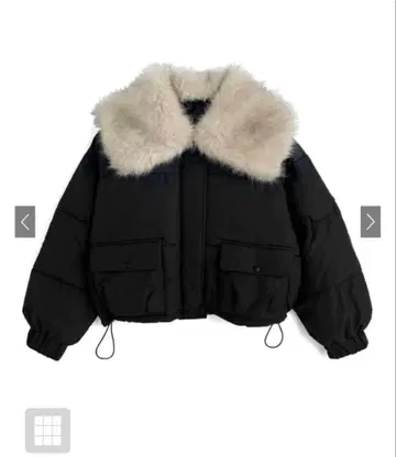 GRL 그레일 빅 퍼 컬러 다운 블루종[fo2218]